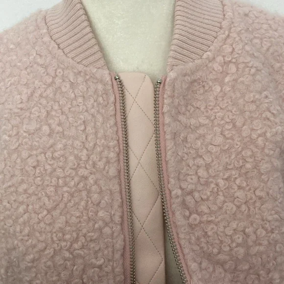 By Anthropologie Pink Sherpa Boomer Jacket - Picture 13 of 16
